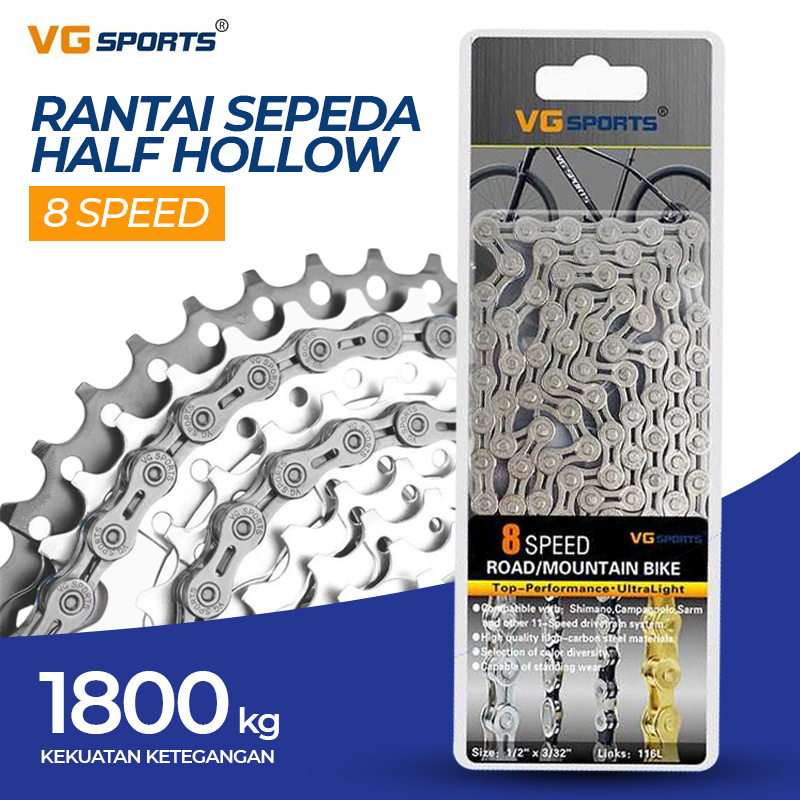 VG Sports Rantai Sepeda Bicycle Chain Half Hollow - VGS
