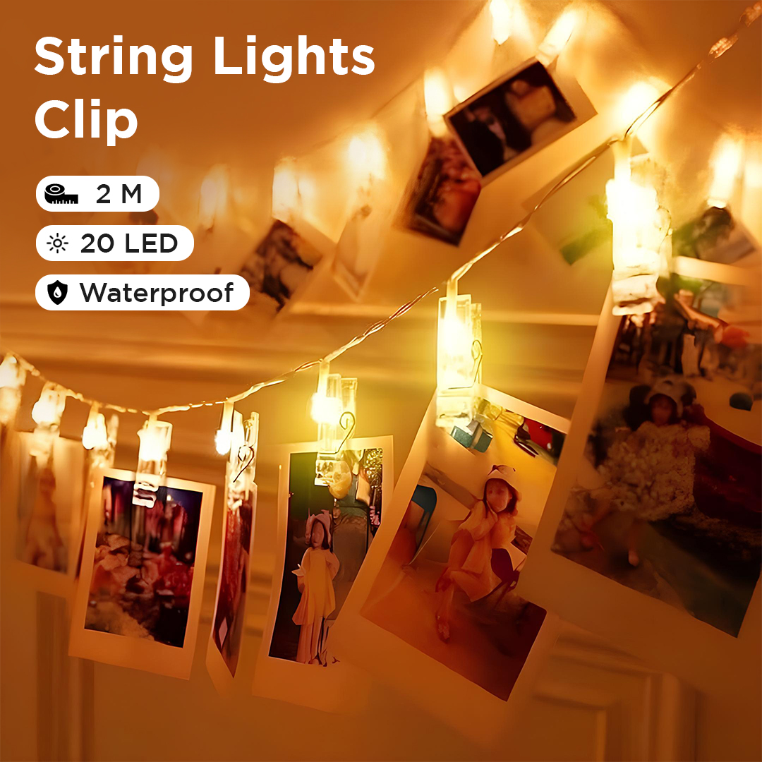 ANBLUB Lampu Hias Tumblr String Lights Clip Waterproof 20 LED 2M - 0606