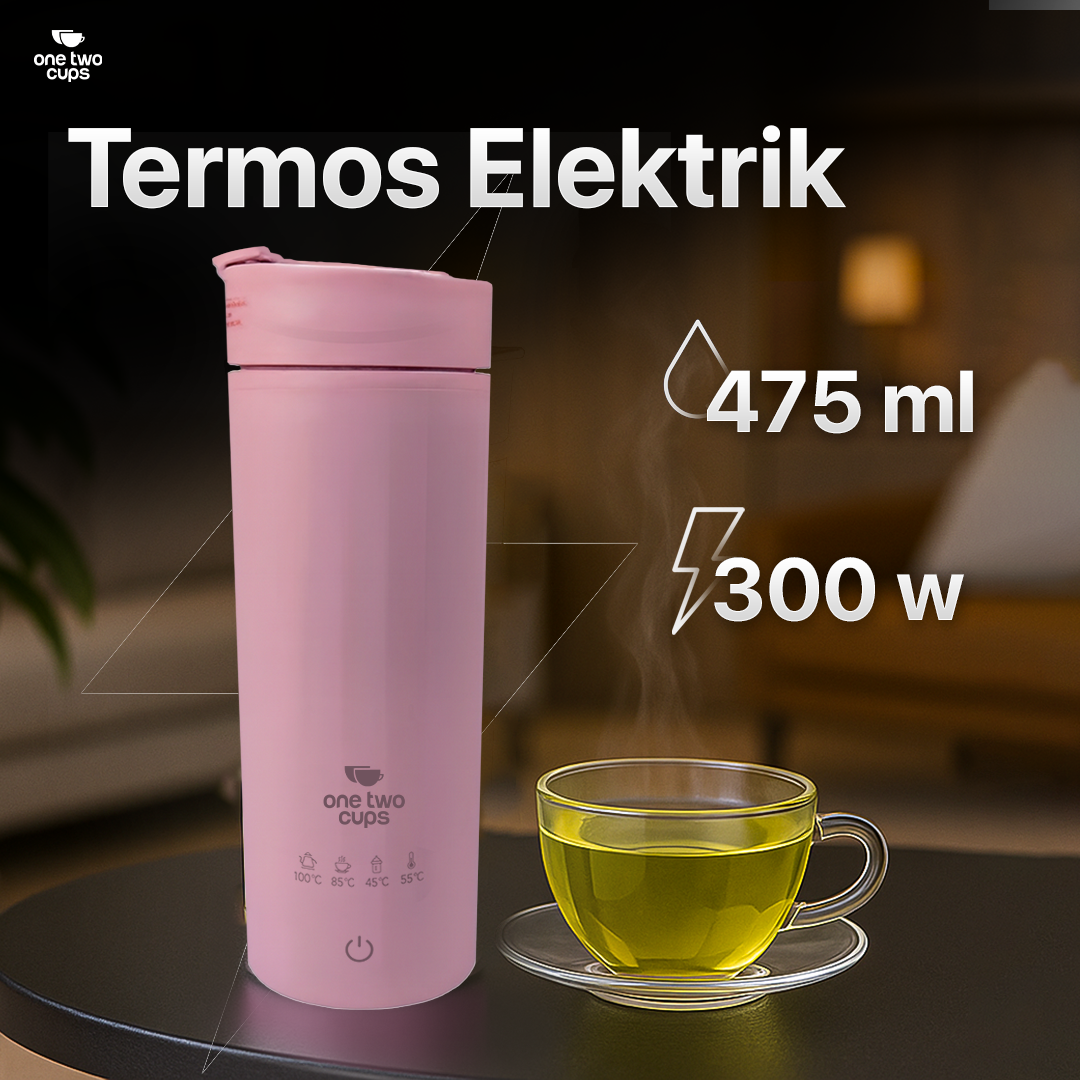 One Two Cups Botol Minum Termos Elektrik Thermal 475ml 300W - HC-302