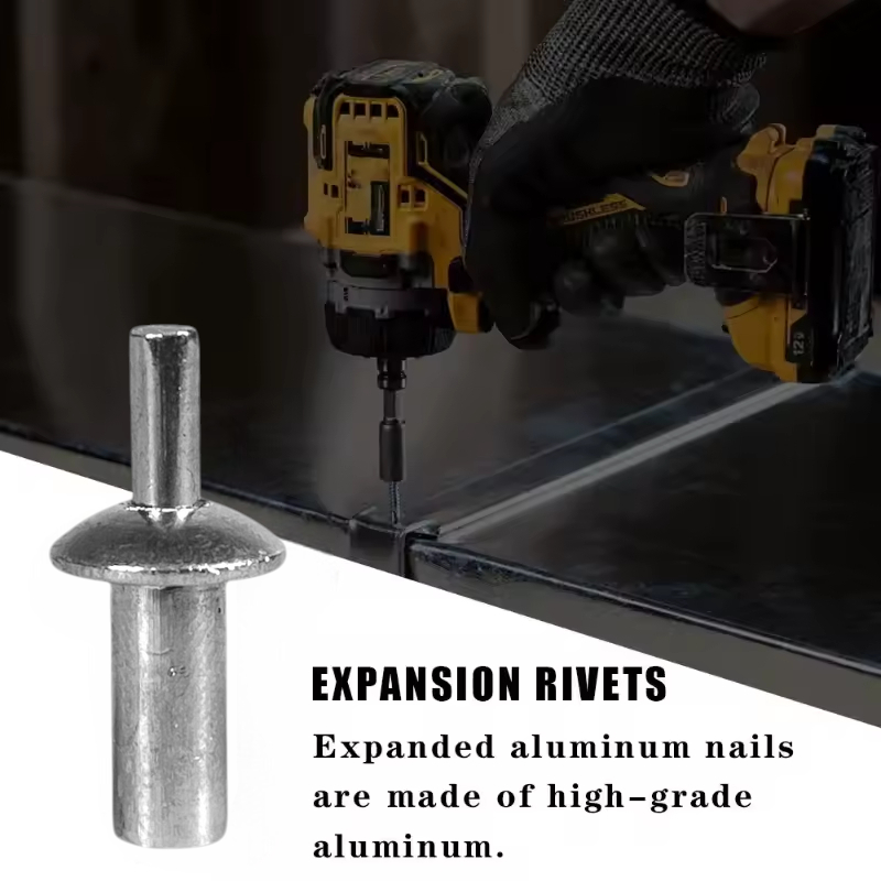 Jual FMA Hammer Drive Expansion Rivets Steel Flat Round Head 5mm