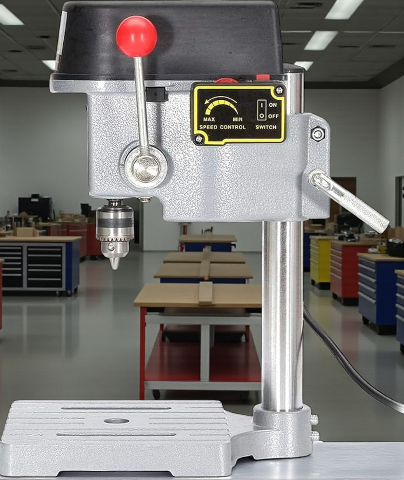 SUROM Mesin Bor Duduk Mini Bench Drill Press 0.6-6.5mm 340W 12000RPM - BG-5158B