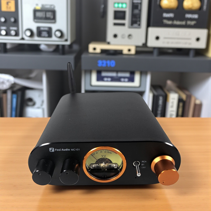 Fosi Audio Mini Bluetooth Stereo Amplifier With VU Meter - MC101