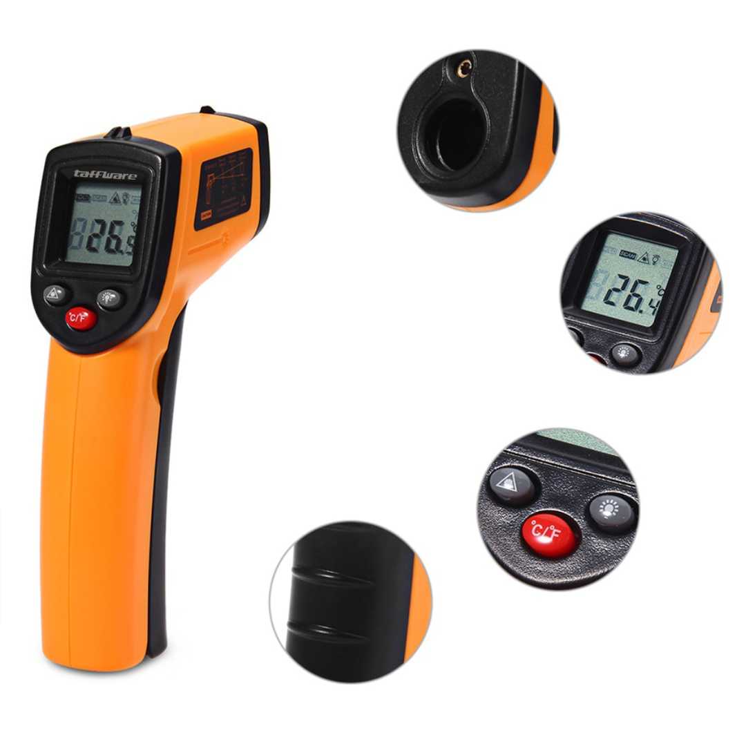 Taffware Thermogun Thermometer Industrial Laser Infrared NonContact - CX6000 - Gambar 4