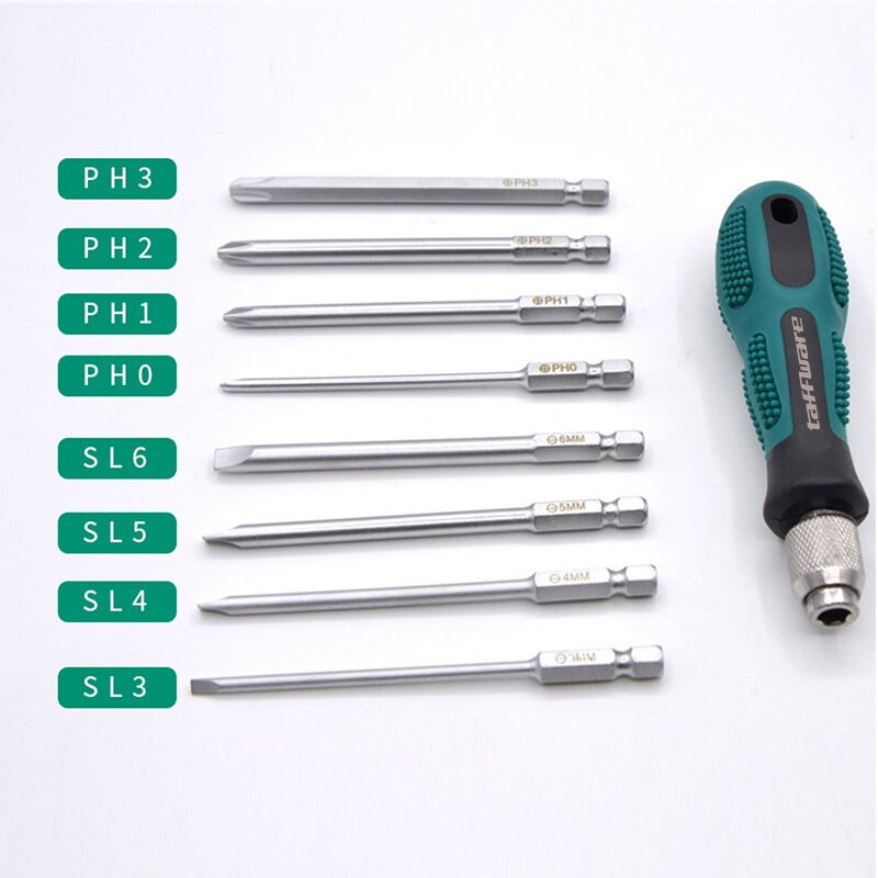 Taffware Obeng Set Reparasi Magnetic Head 9 in 1 - 2026
