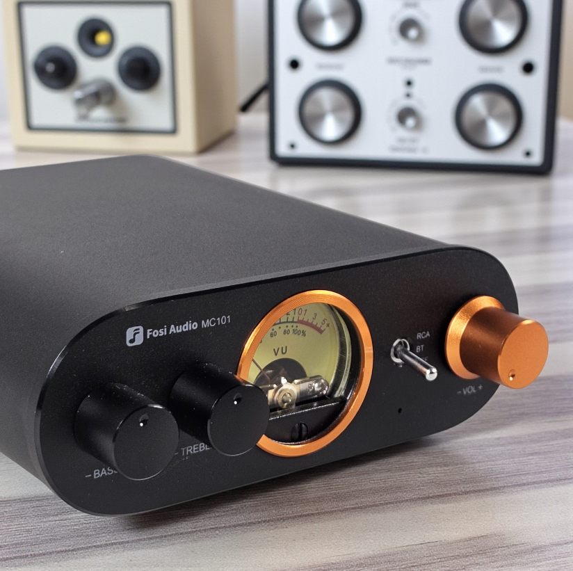 Fosi Audio Mini Bluetooth Stereo Amplifier With VU Meter - MC101