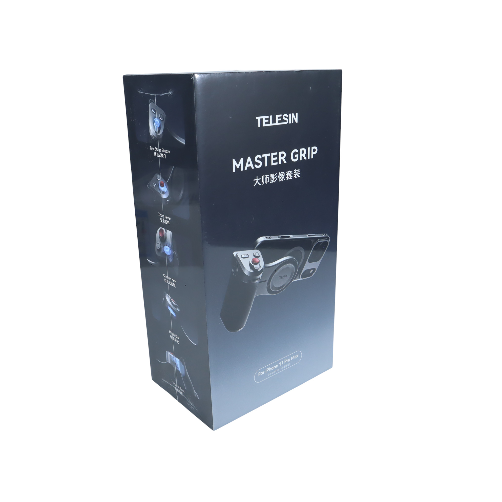 TELESIN Master Grip Ultimate for iPhone 17 Pro Max with Phone Case - P5-MP-003