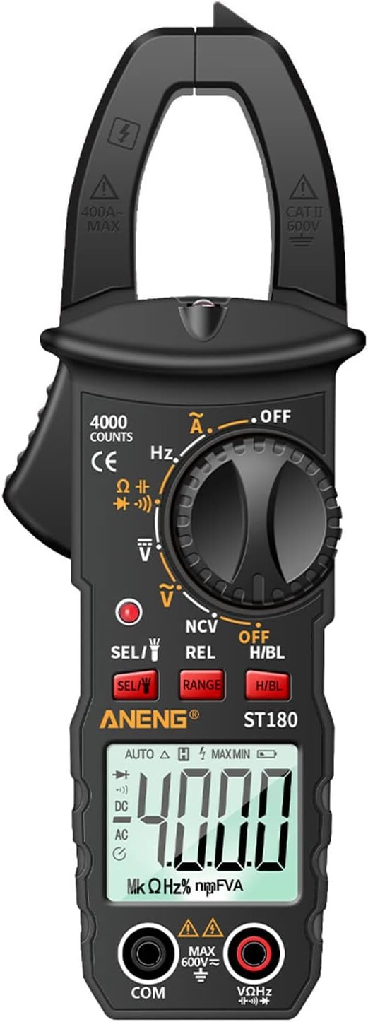 ANENG Digital Clamp Meter Voltage Tester NCV 4000 Digit - ST180