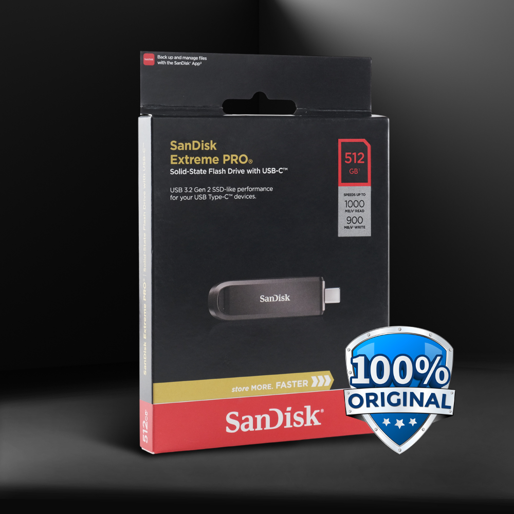 SanDisk Extreme PRO Flash Drive with USB Type C 1000MB/s - SDCZ890