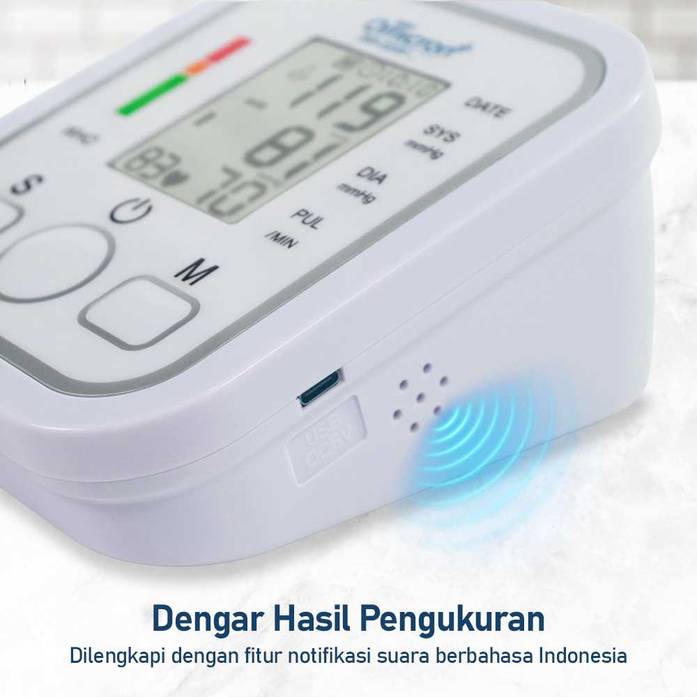 TaffOmicron Tensimeter Digital Pengukur Tekanan Darah Bahasa Indonesia - BW-3205 - Gambar 4
