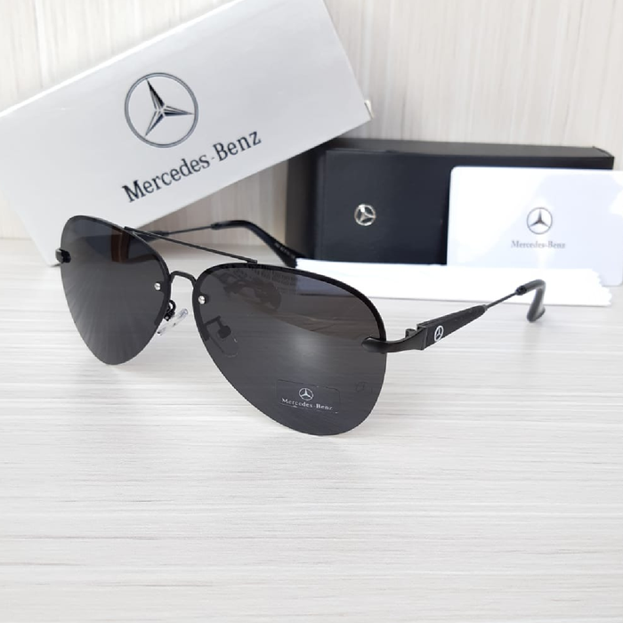 Kacamata Mercedes-Benz antisilau antiuv400 protection pria - HITAM