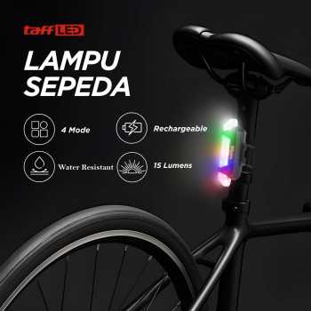 TaffLED Lampu Belakang Sepeda LED Waterproof Tail Light 15 Lumens - DC-918