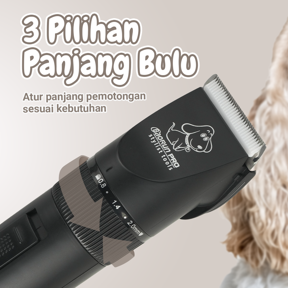 BaoRun PRO Alat Cukur Bulu Binatang Electric Pet Dog Hair Clipper - S1