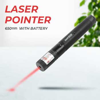 TaffLED Laser Pointer Presentasi Red Beam 1MW 650nm with Battery - YL-301