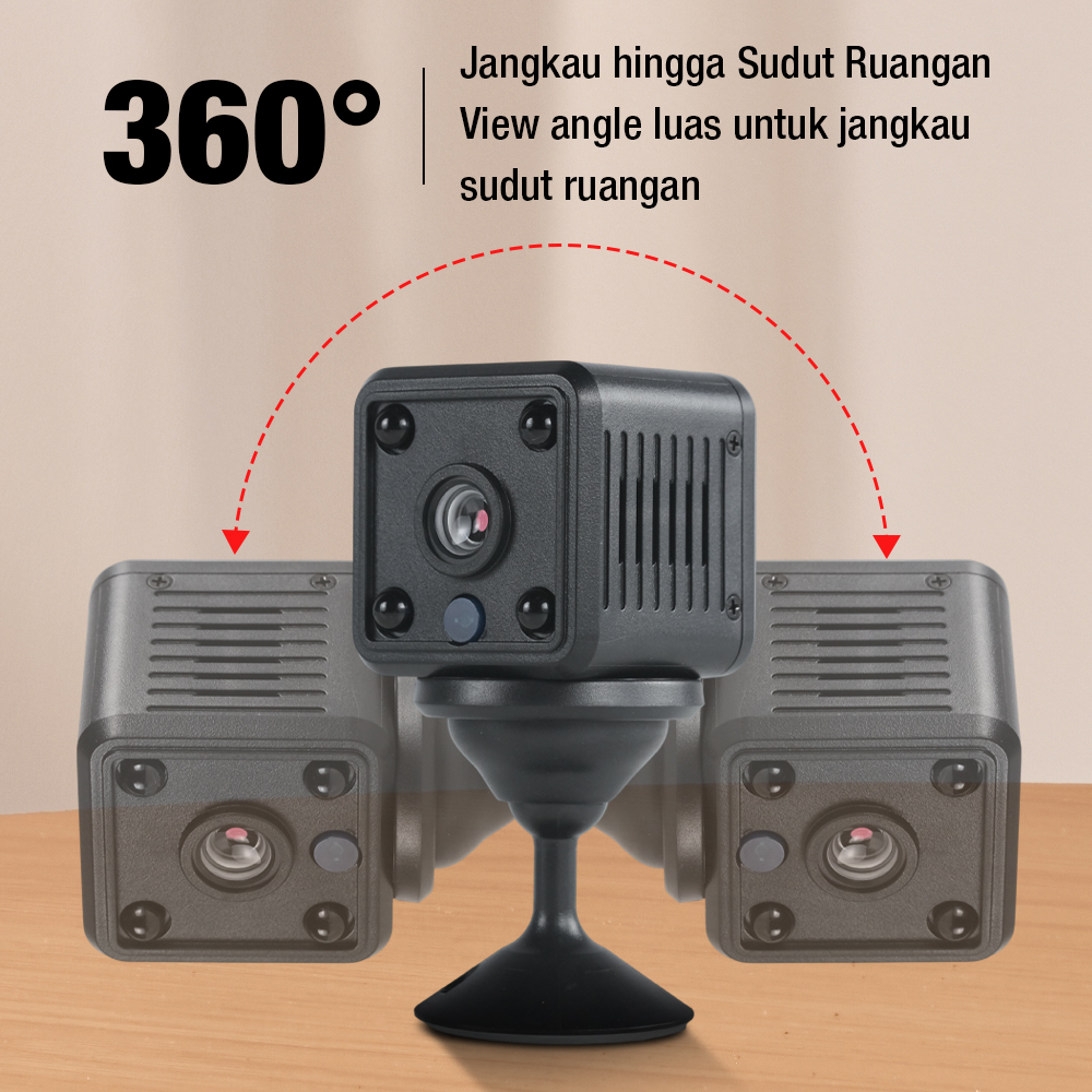 Yisfream Kamera CCTV Mini IR Sensor Night Vision with Base - Y-36