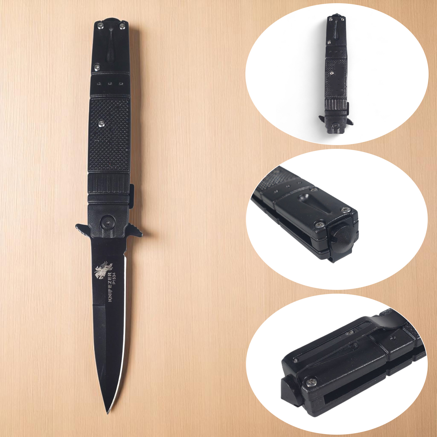 KNIFEZER BROWNING Pisau Lipat Berburu Survival Tactical Knife 22cm - P1534