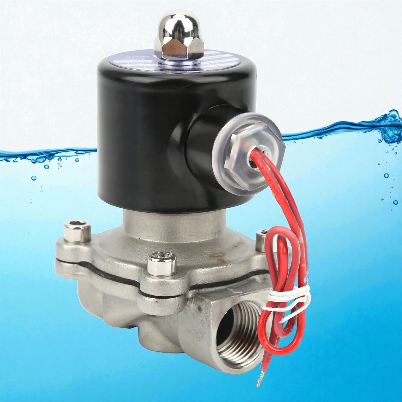 GRT Solenoid Water Valve Stainless Steel Normally Close 220V 1/2 Inch - 2W-160-15