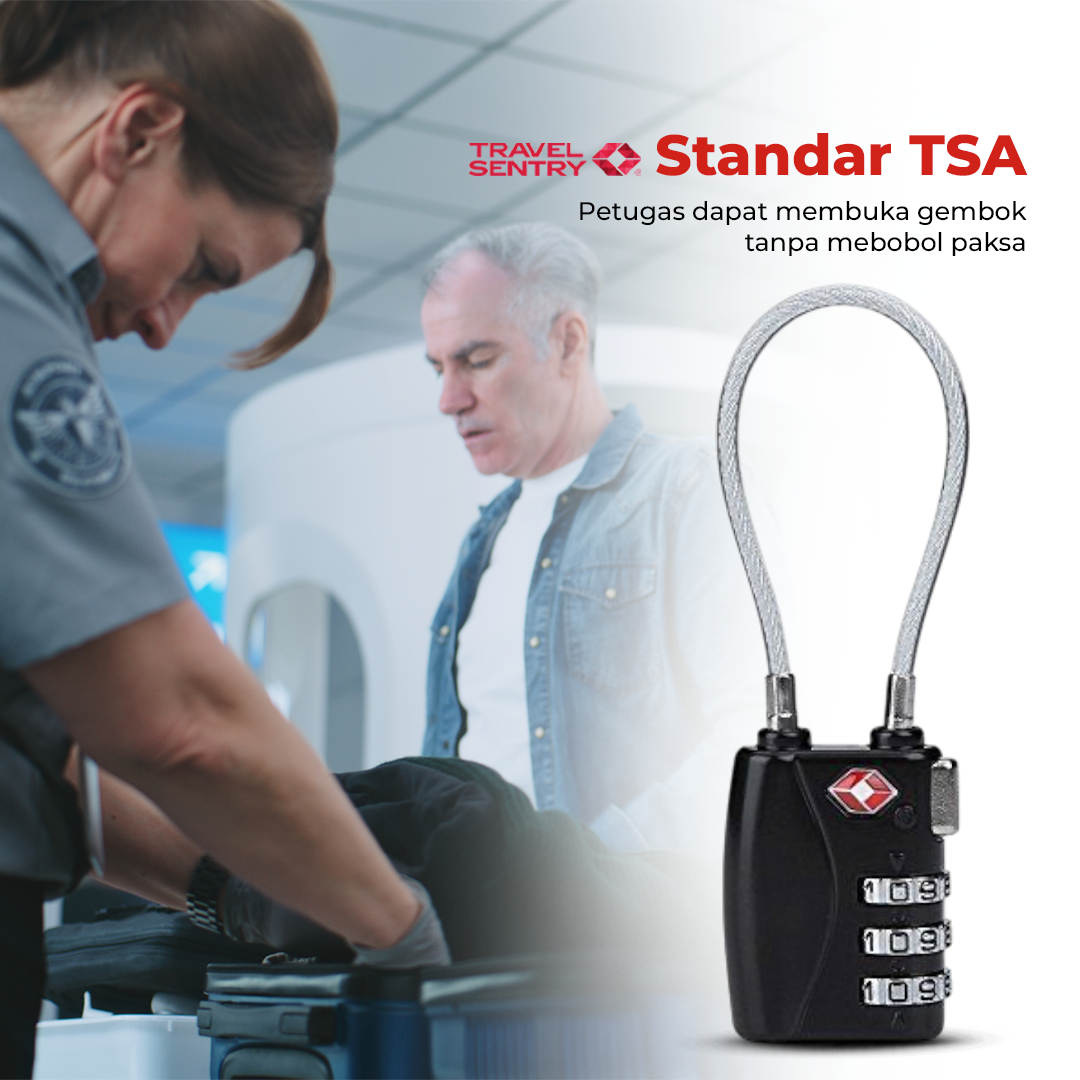 CJSJ Gembok Koper Angka 3 Digit Suitcase Password TSA Lock - TSA007