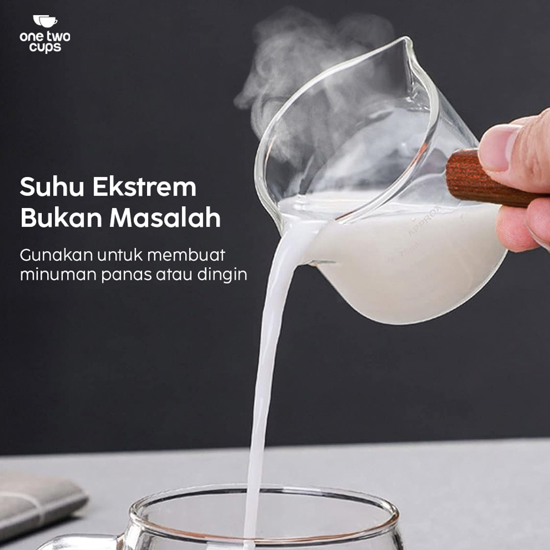 One Two Cups Gelas Takar Espresso Measuring Cup Double Mouth - S08 - Gambar 5