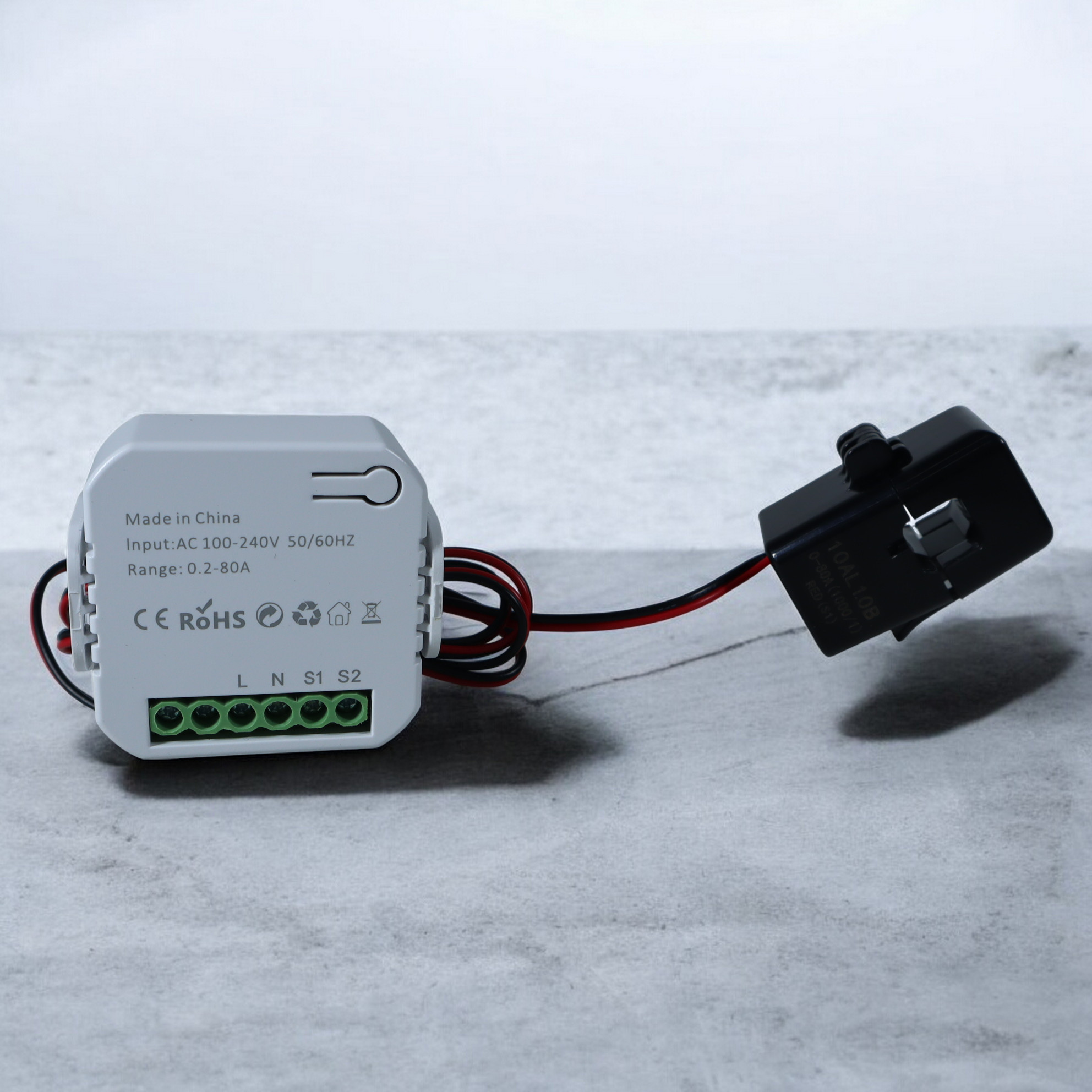 Tuya Smart Energy Meter 80A WiFi with Current Transformer Clamp kWh - PJ-MGW1103