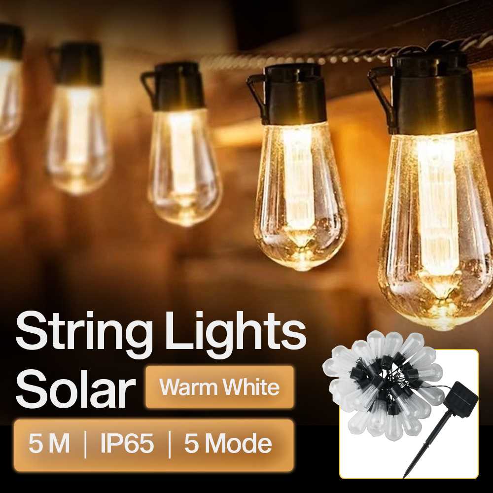 String Module Soalr Jual TaffLED Lampu Hias String Lights Tumblr Solar Panel IP65 20