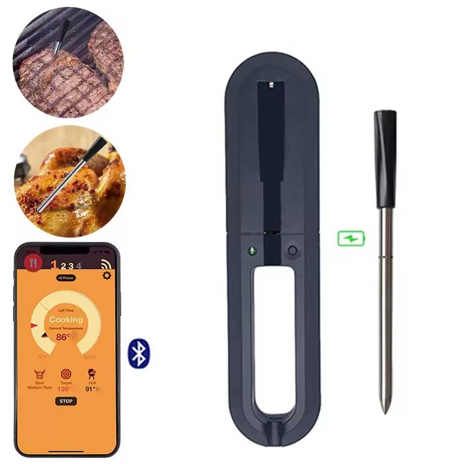 Jual TAKA Termometer Makanan Daging Bluetooth Wireless 2 Probe