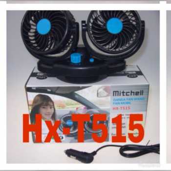 MITCHELL HX-T515 12V DC + swing kipas mobil double fan double blower
