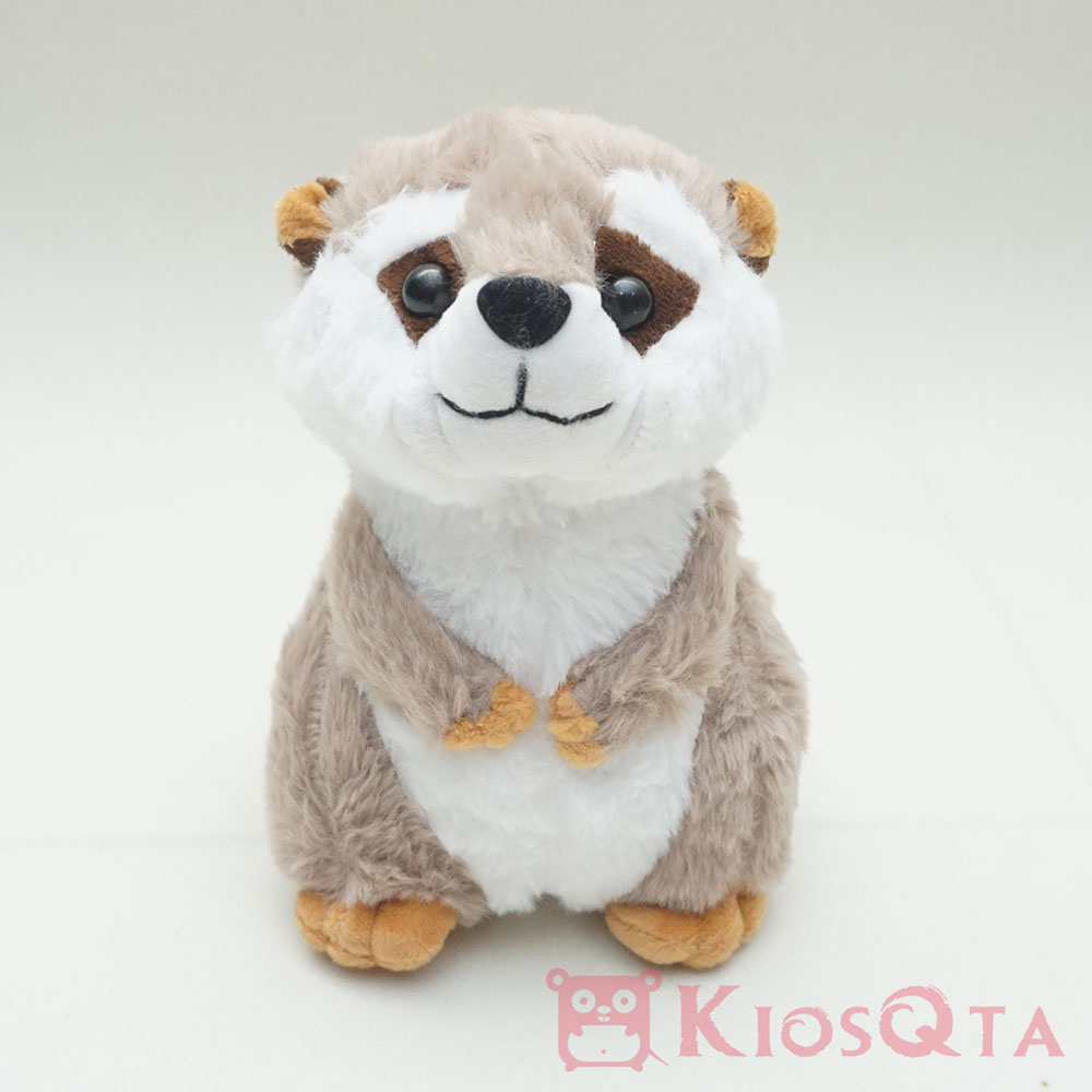boneka meerkat garangan gendut lucu abu abu small