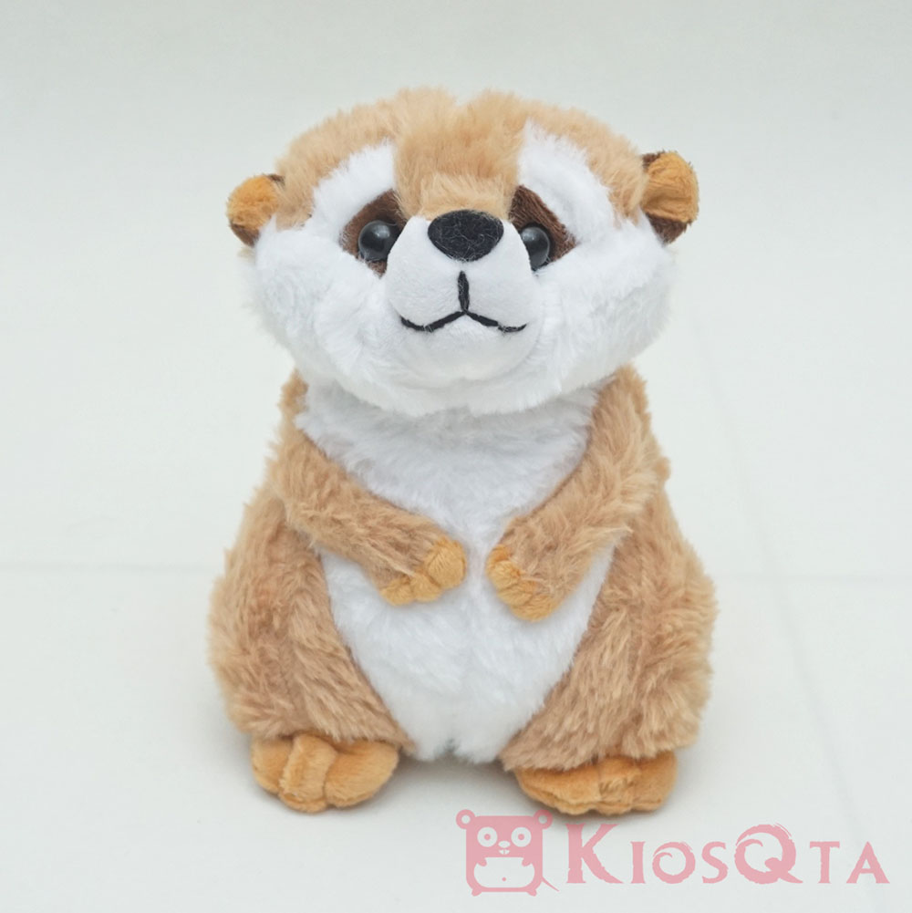 boneka meerkat garangan gendut lucu coklat small