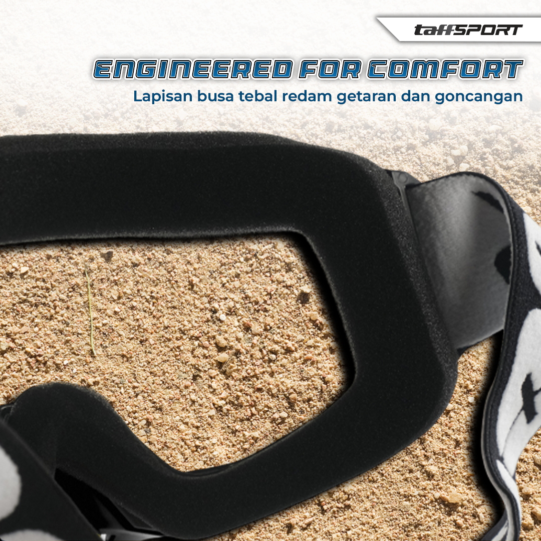 TaffSPORT Kacamata Helm Motor Goggles UV400 Protection Windproof - UV400 - Gambar 6