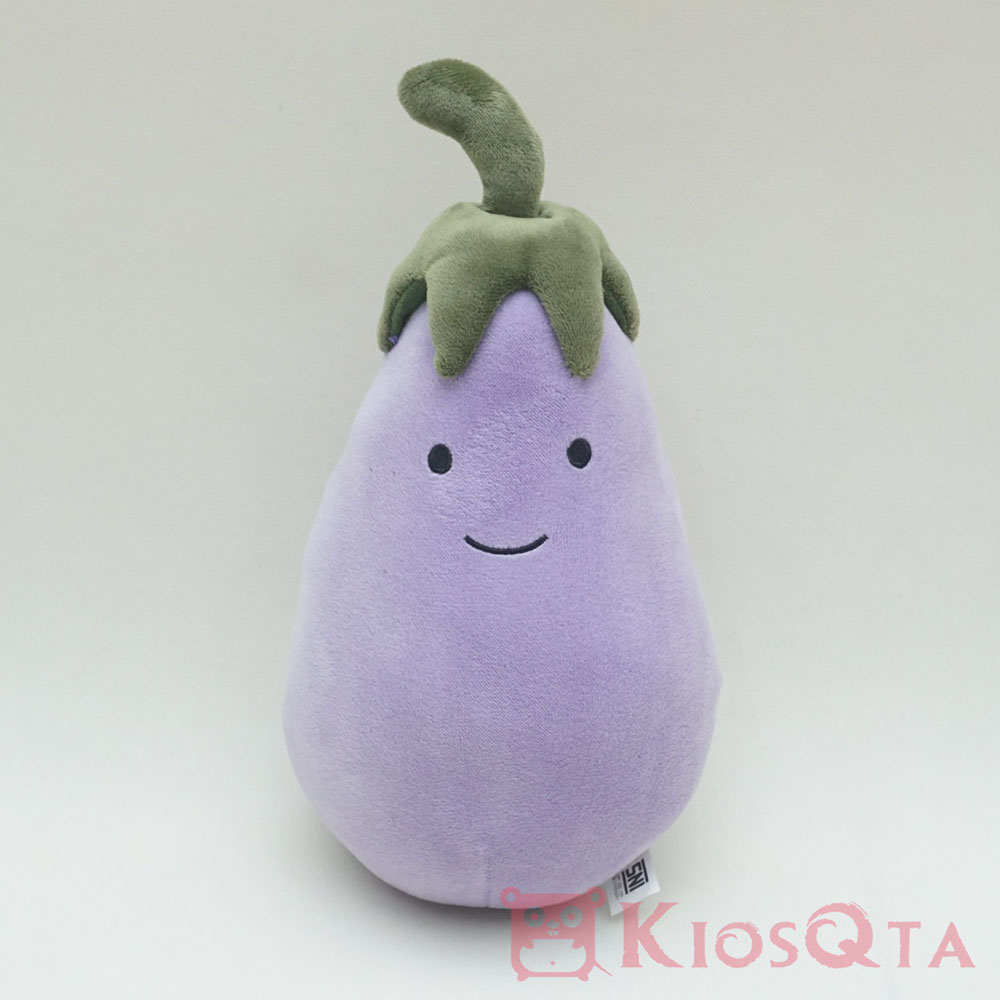 boneka terong terung sayuran lucu cute eggplant gendut ungu medium