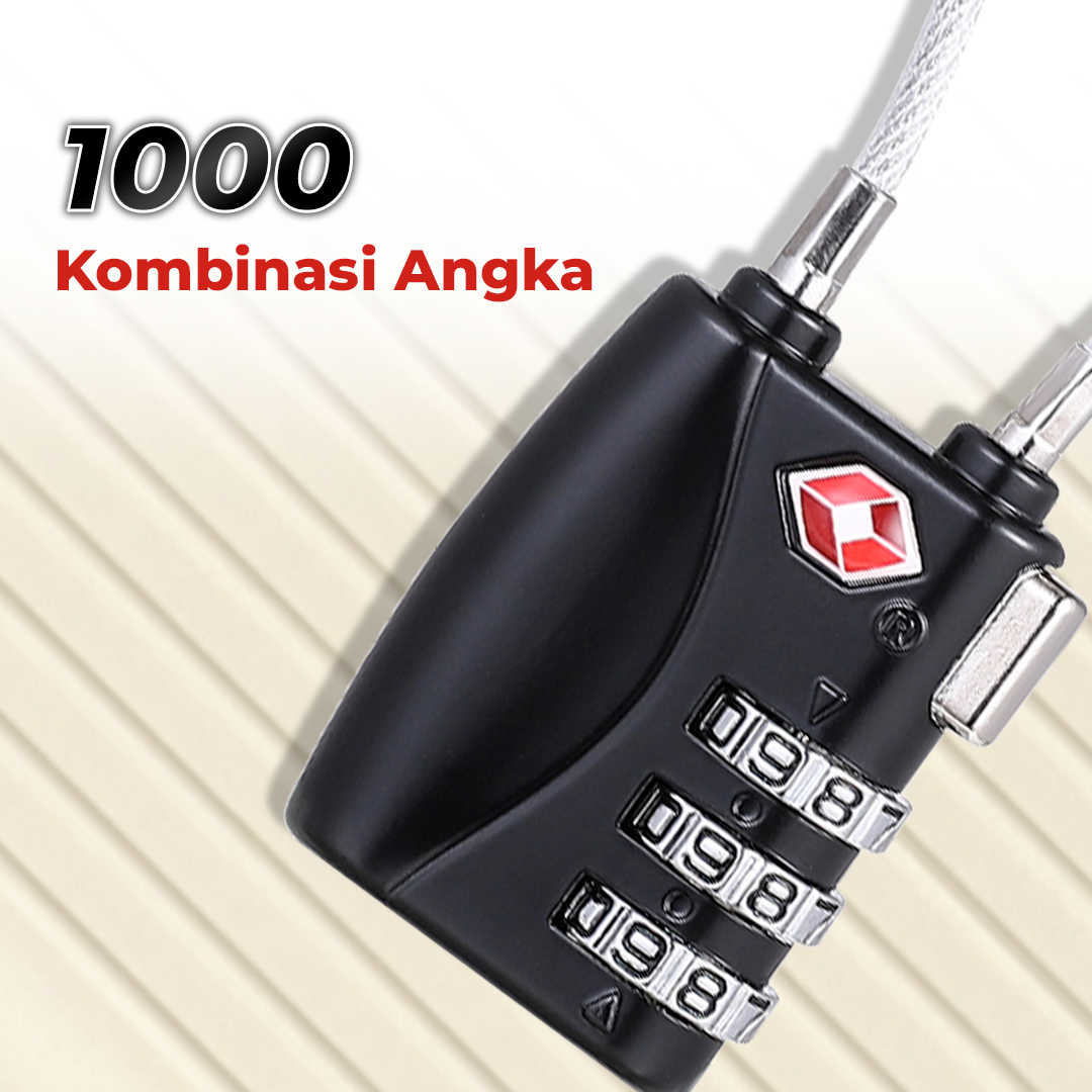 CJSJ Gembok Koper Angka 3 Digit Suitcase Password TSA Lock - TSA007