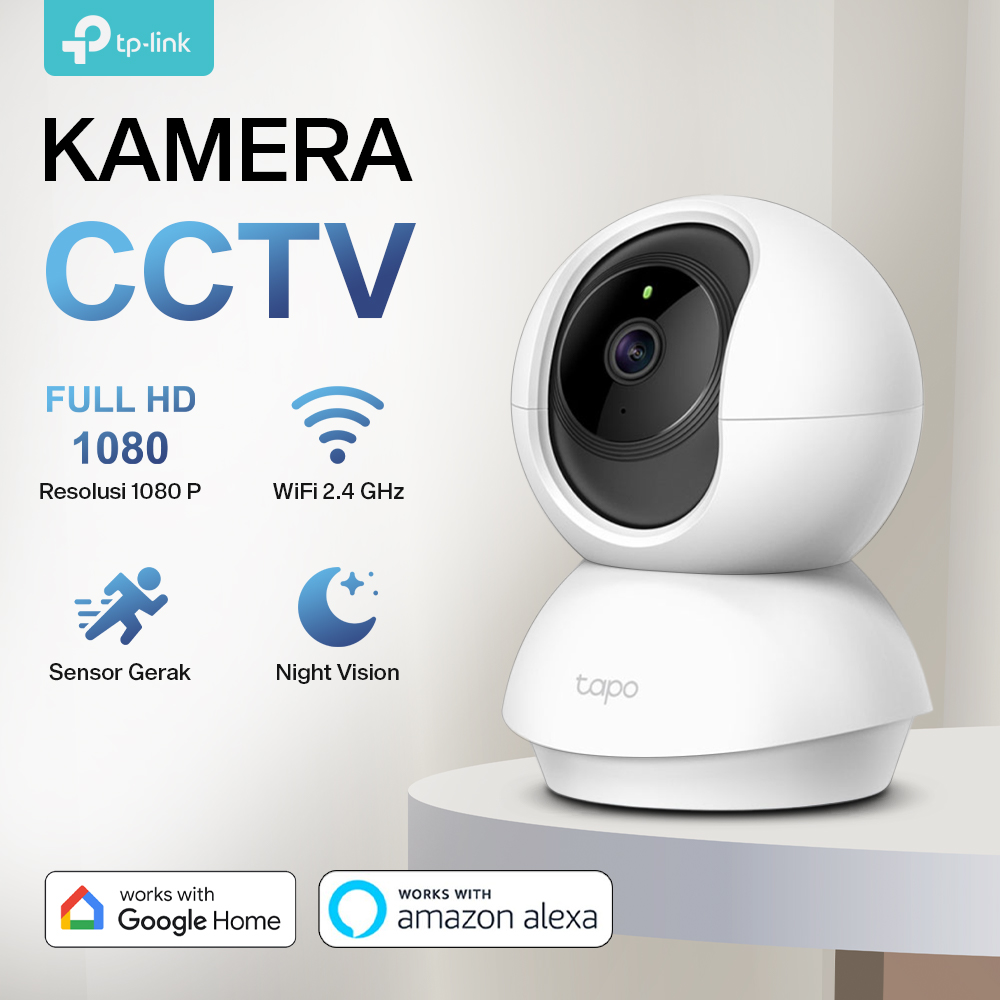 TP-LINK Kamera CCTV Indoor WiFi IP Camera Motion Detection 1080P 2MP - Tapo C200