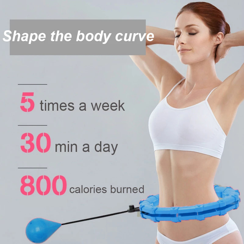RUNASK Alat Fitness Cincin Pelangsing Hula Hoop Waist Adjustable - RK013