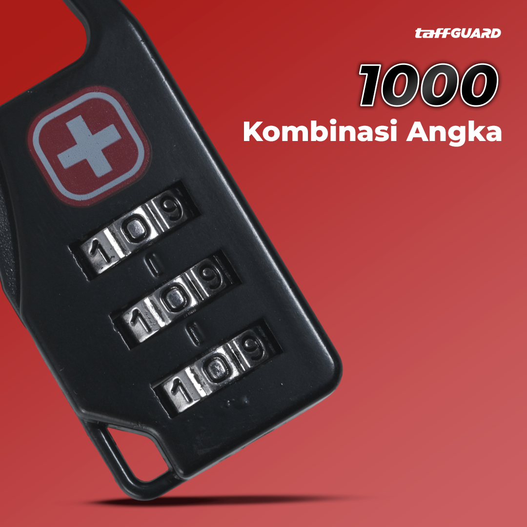 TaffGUARD Swiss Gembok Koper Kode Kombinasi Angka - 104