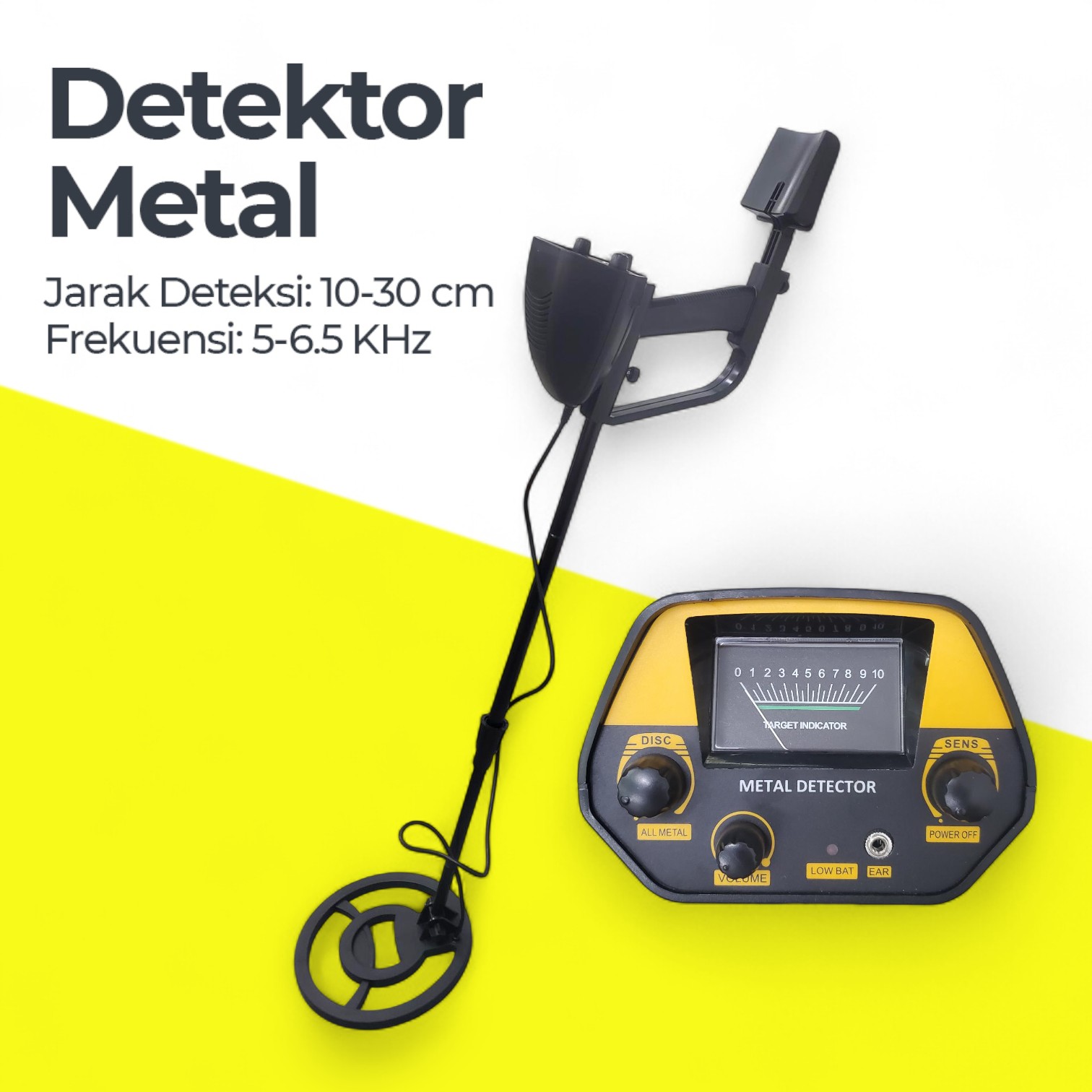 TIANLILONG Pendeteksi Logam Metal Gold Silver Detector 9V 10-30cm - GTX4080Y