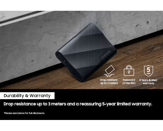 Samsung Portable SSD T9 USB 3.2 Gen 2x2