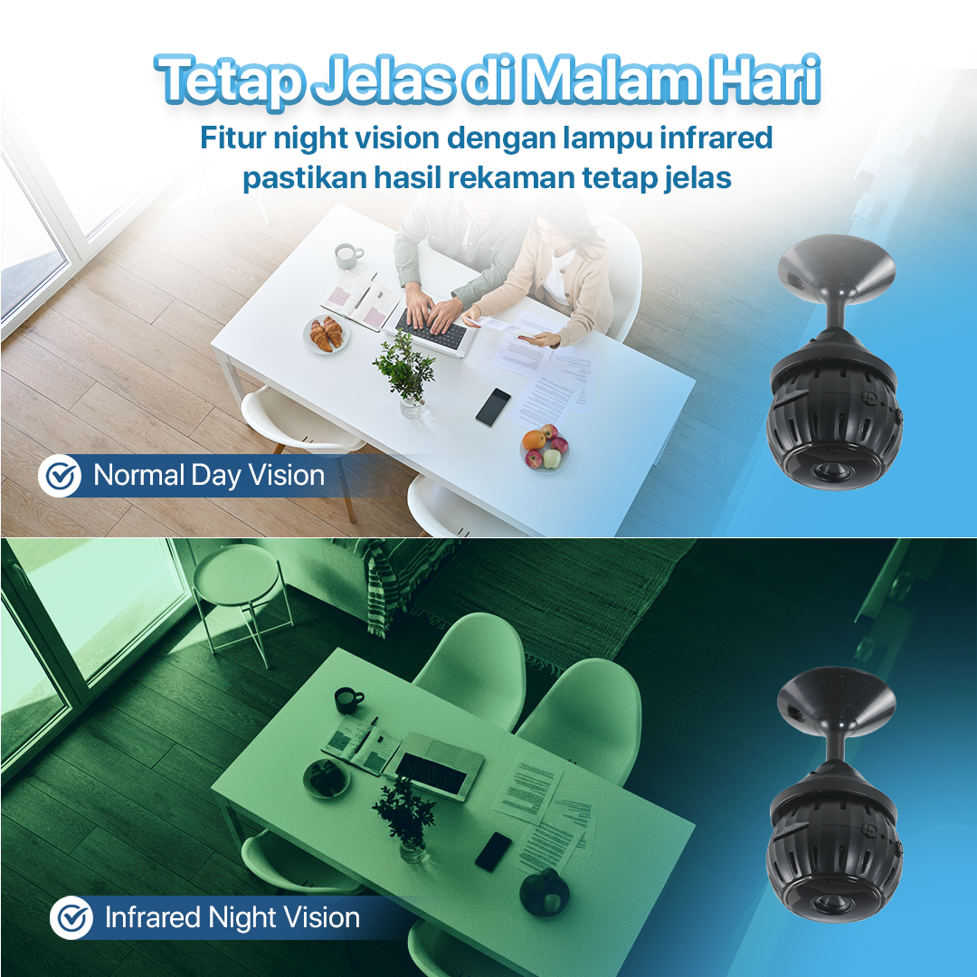 ZUIDID Mini WiFi IP Camera CCTV IR Sensor 1080P - X10