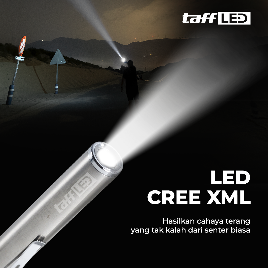 TaffLED Senter LED Mini Flashlight Cree XML - Mini 865