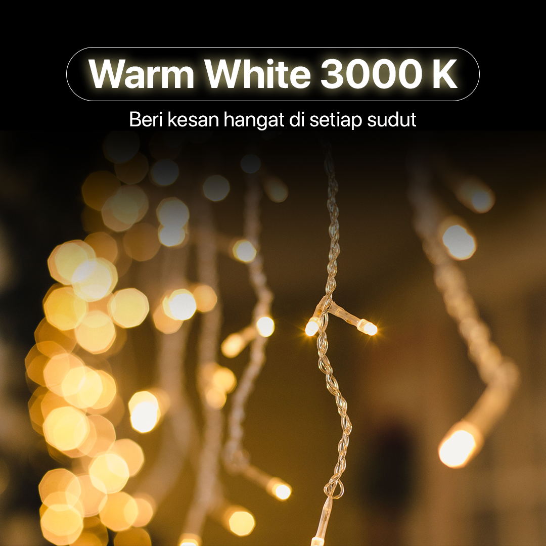 Kaslam Lampu Hias Gorden String Lights Wall Decoration 3x3M - S-32