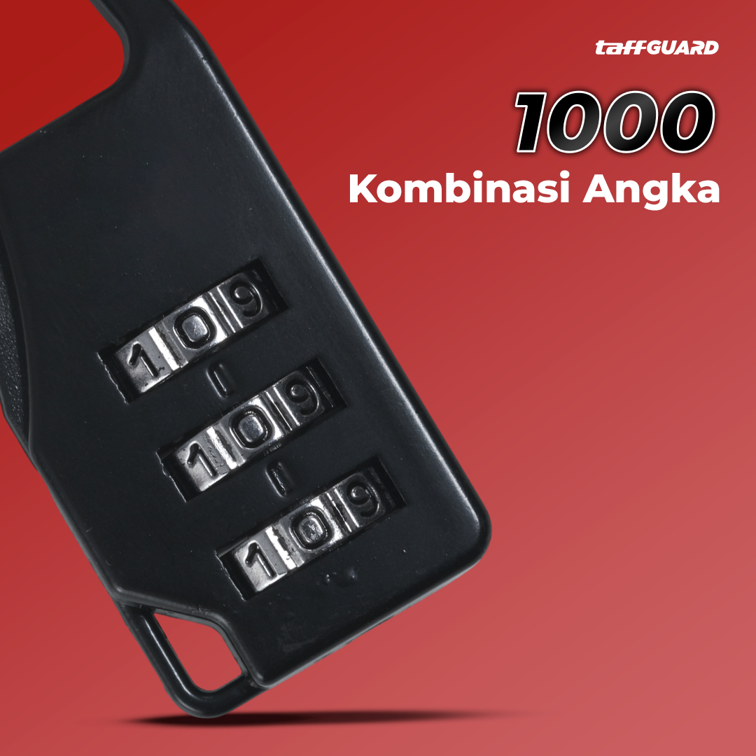 TaffGUARD Gembok Koper Kode Angka Safety Lock Portable - Z001