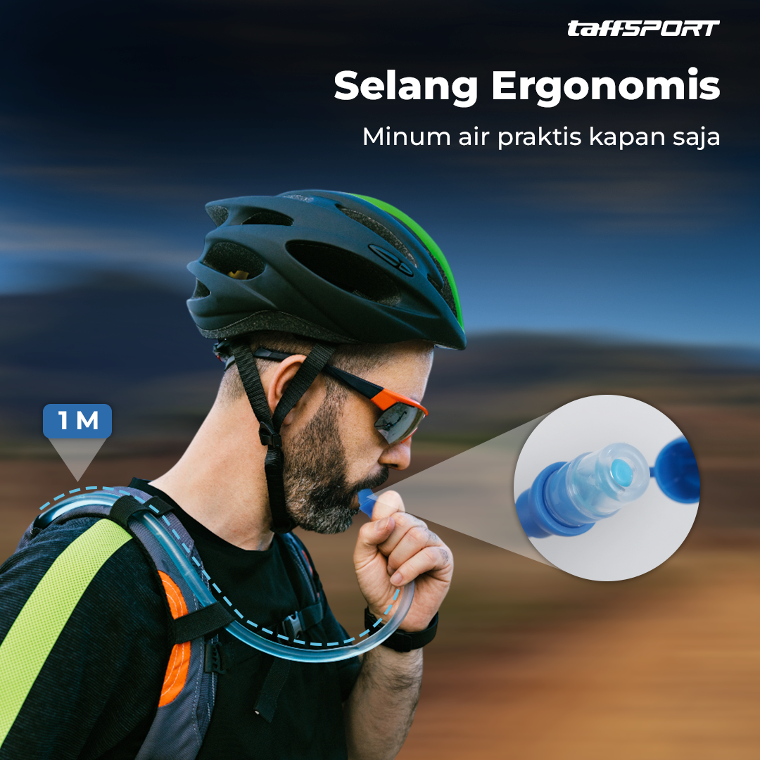 TaffSPORT Kantung Air Minum Sepeda Water Bladder Hydration Bag 2L - SD16