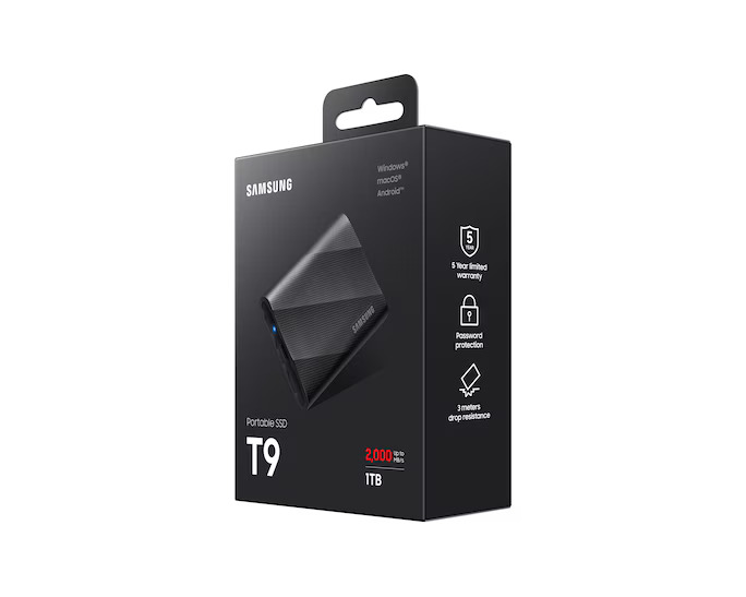 Samsung Portable SSD T9 USB 3.2 Gen 2x2