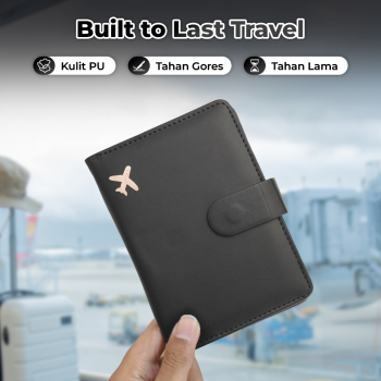 Deziliao Dompet Passport Kulit Travel Card Holder Leather PU - YX10