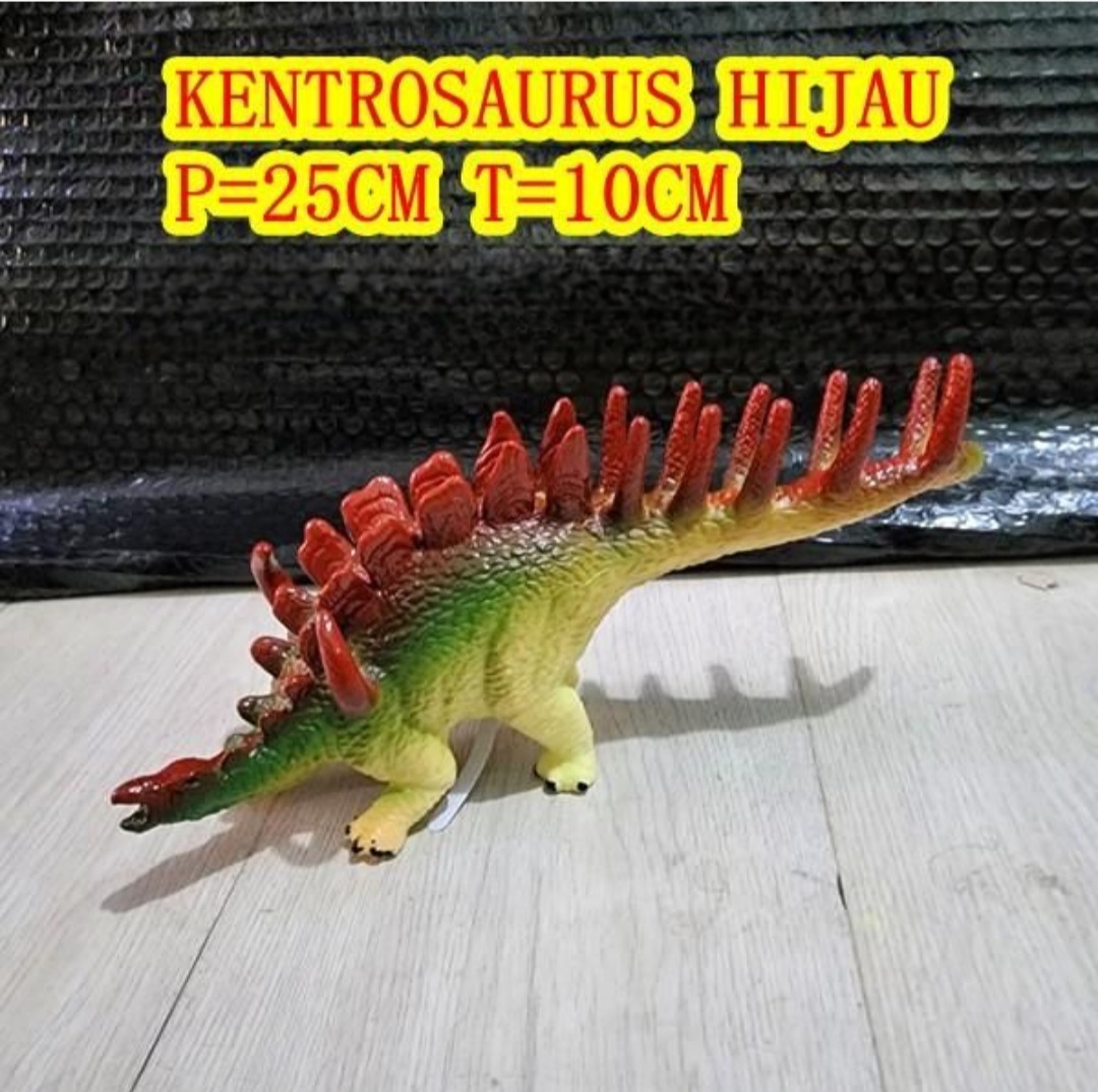 MAINAN DINOSAURUS KENTROSAURUS HIJAU BISA BERSUARA