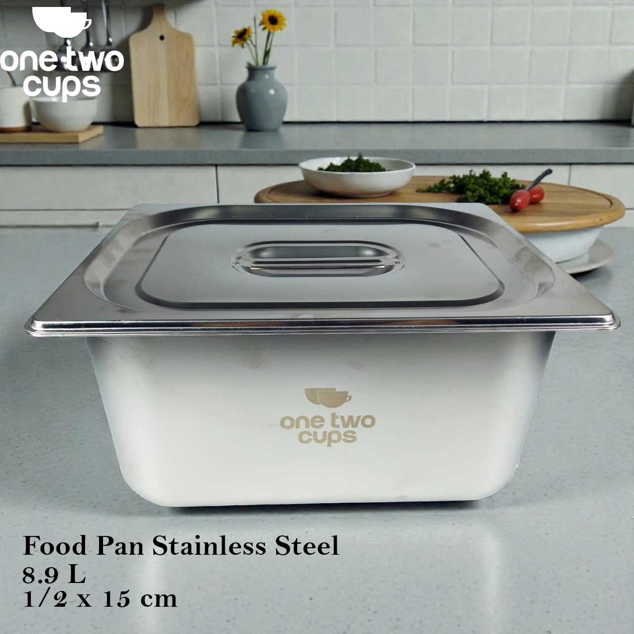 One Two Cups Food Pan Stainless Steel Wadah Makanan dengan Tutup - SP215