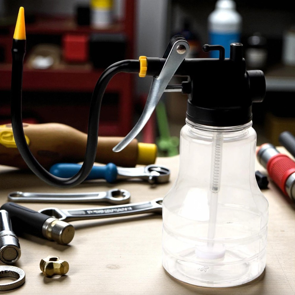 OTOHEROES Botol Minyak Pelumas Semprotan Oil Grease Gun Long Nozzle - Q001