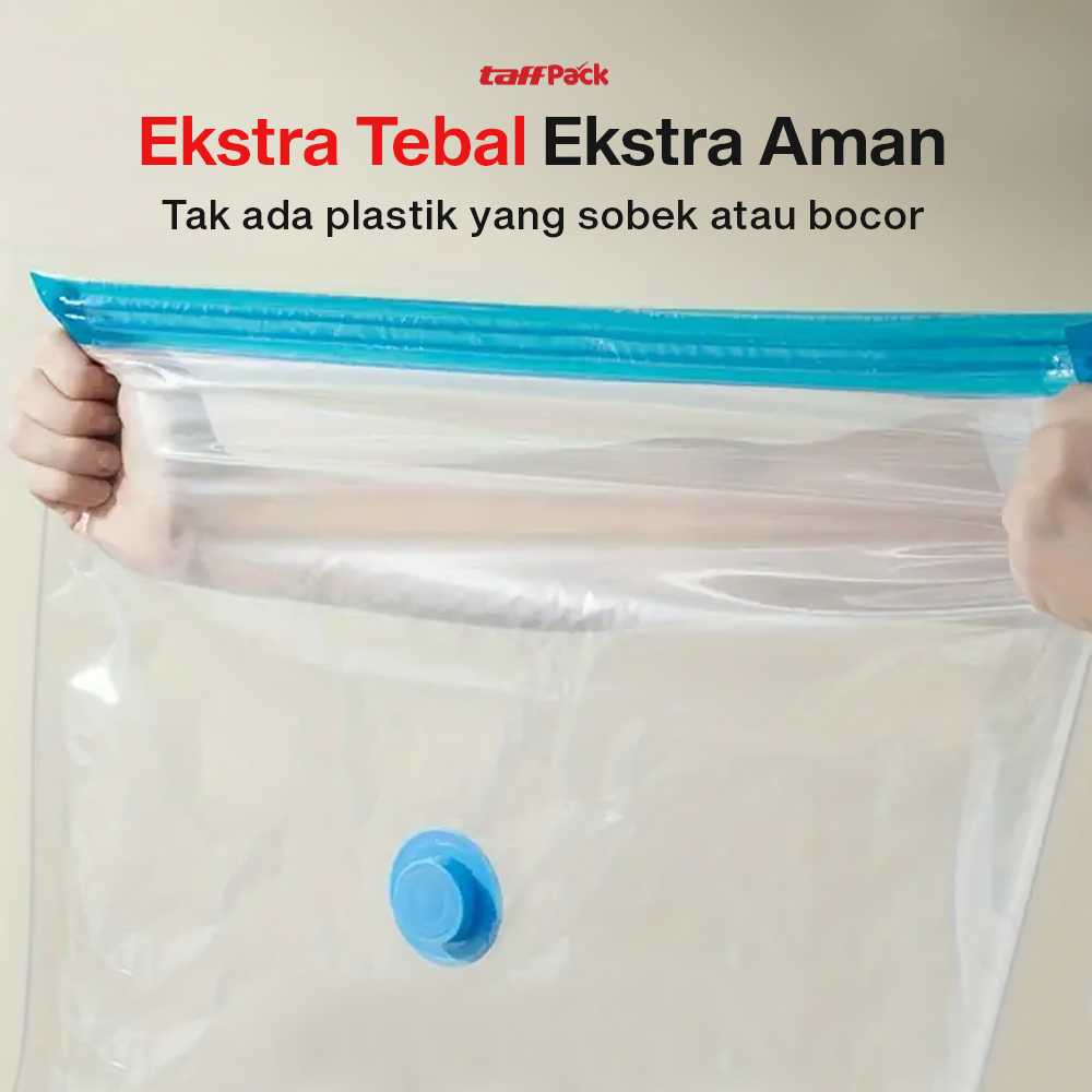 TaffPACK Kantong Plastik Vakum Pakaian Vacuum Compression Bag 1 PCS - YK-1000 - Gambar 4
