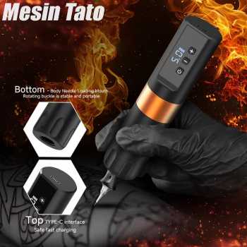 ShangDi Mesin Tato Tattoo Embroidery Machine Kit 2000mAh 10000 RPM - Y100