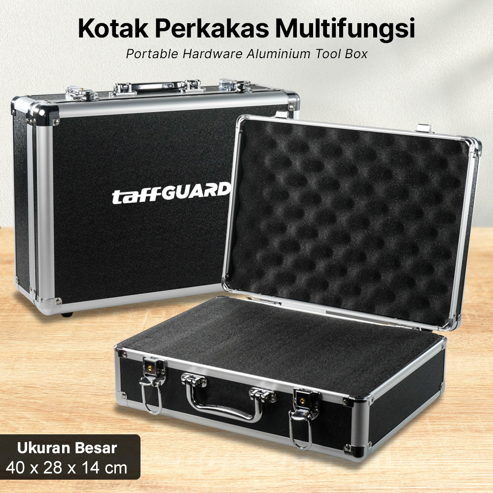 TaffGUARD Kotak Perkakas Multifungsi Portable Hardware Aluminium Box - LE01