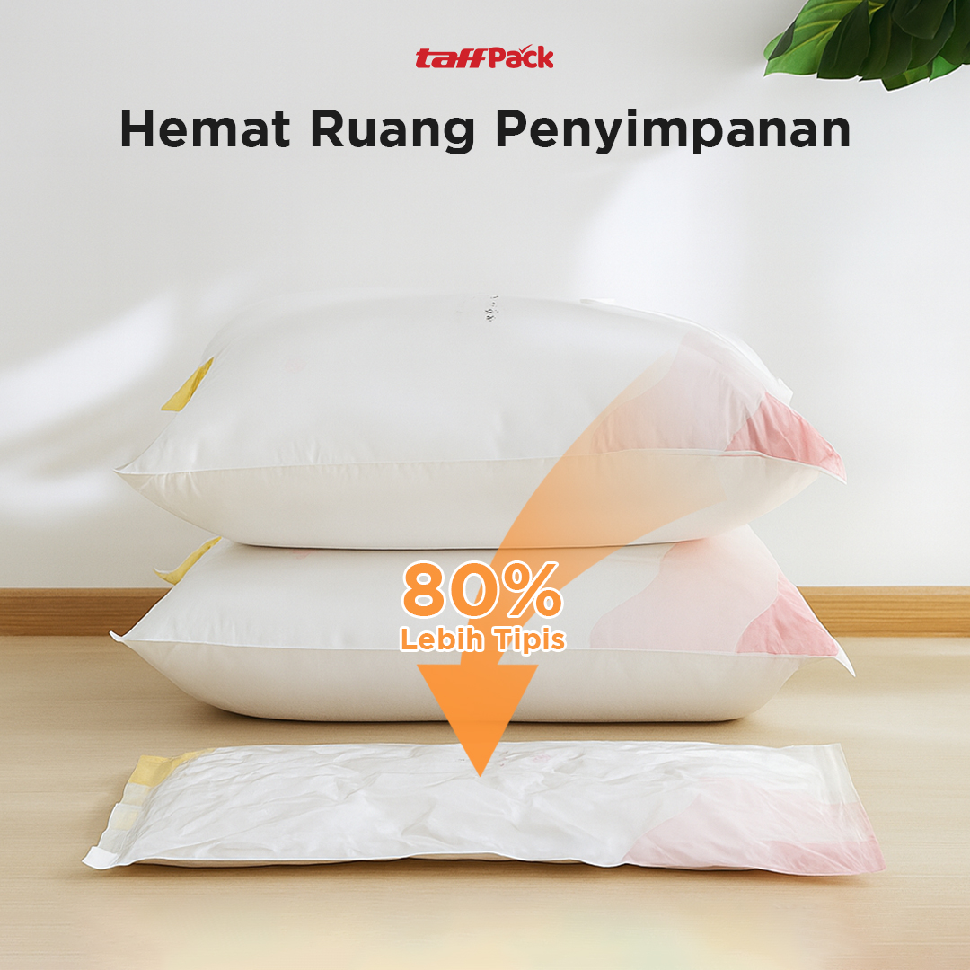 TaffPACK Kantong Plastik Vakum Pakaian Multifungsi Vacuum Bag 1 PCS - FL2